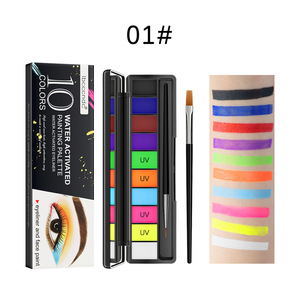 Material de pintura soluble para niños, sombra de ojos fluorescente - Product Image 4