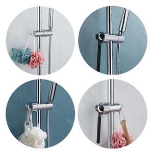 Support <span class=keywords><strong>de</strong></span> pulvérisateur rotatif à 360 degrés <span class=keywords><strong>pour</strong></span> salle <span class=keywords><strong>de</strong></span> bain avec 2 crochets <span class=keywords><strong>pour</strong></span> barre coulissante, support <span class=keywords><strong>de</strong></span> pomme <span class=keywords><strong>de</strong></span> <span class=keywords><strong>douche</strong></span>, finition chromée - Product Image 4