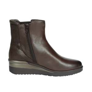 Botines de cuña suaves para mujer Cinzia Marrón IV8822569 - Product Image 3