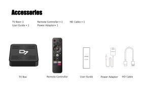 New Google <span class=keywords><strong>TV</strong></span> D7 Android <span class=keywords><strong>TV</strong></span> Box thông minh 4K HD Android 14 OS Allwinner 2GB 8GB kép Wifi hấp <span class=keywords><strong>TV</strong></span> Box - Product Image 6