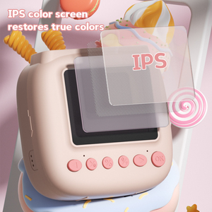 מצלמת הדפסה מיידית לילדים עם מסך IPS בגודל 2.4 אינץ' ומצלמה דיגיטלית עם נייר הדפסה, מתנה לילדים J1 - Product Image 3