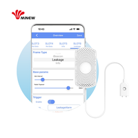 Sensor de Detección de Fugas de Agua Subterránea en Tiempo Real IIoT, Sensor Inalámbrico de Fugas de Agua con Bluetooth 5.0 para Interiores