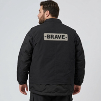 Blouson d'hiver matelassé pour homme, style bomber, col montant, fermeture éclair intégrale, poches, grandes tailles et coupes oversize 6XL 7XL
