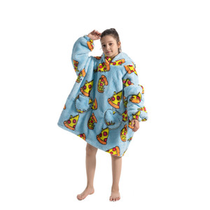 Nuovo produttore di vestiti termici di flanella a prova di freddo del pigiama in velluto TV che abbracciano coperte - Product Image 5