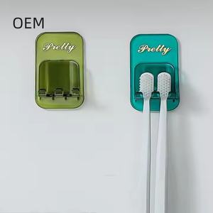 ODM cuisine salle de bain rangement sans poinçon mural brosse à dents étagère tasse étagère - Product Image 1
