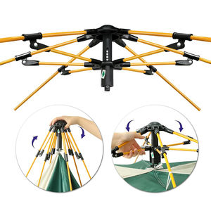 Tente de camping familiale étanche automatique Happy Travel Tente dôme coupe-vent portable pour la randonnée et le voyage Installation pop-up facile - Product Image 5