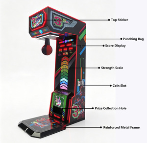 Machine de boxe <span class=keywords><strong>Dragon</strong></span> Punch, jeu d'arcade électronique à monnayeur, testeur de force de frappe pour parc d'attractions - Product Image 4