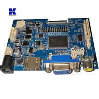 Carte de pilote d'inversion Carte contrôleur LCD VGA 2AV Univers avec câble et prise en charge de la télécommande Carte de pilote principale Lcd large