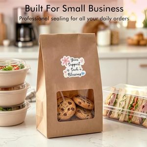 Blessing Stickers 500Pcs Decor Sealing Labels For Small Online Retailers Bakery Shop Mail <b>Envelope</b> <b>Gift</b> <b>Box</b> Packaging Decoration - Product Image 4