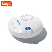 Détecteur de fuite d'eau intelligent Tuya WiFi avec alarme via application, détection de gouttelettes/éclaboussures, portée 10-20m, matériau ABS, résistant à l'eau, facile à installer