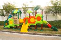 Peralatan tempat bermain luar ruangan untuk perosotan menyenangkan anak-anak dan Juegos Para Ninos