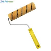 Rouleau de peinture murale en polyester tissé, brosse à peinture, manchon de recharge, cadre de cage, brosse à rouleau de peinture de style tigre