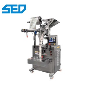 Machine d'emballage automatique électrique à commande PLC pour granulés, haute précision (1-100g), pour sucre, épices, thé, café en poudre, sachets plastiques - Product Image 1