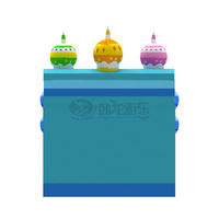 Vente flash : toboggan gonflable sur le thème des bonbons, 9*5*6,6 m, couleur et taille personnalisées, toboggan gonflable commercial pour enfants