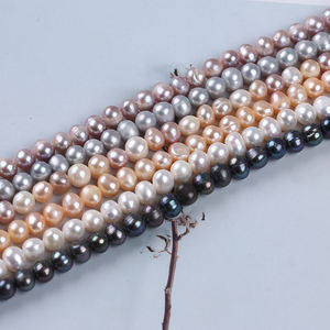 Hilo de perlas de patata Natural Chapado en agua dulce, 6-7mm, precio de fábrica al por mayor - Product Image 4
