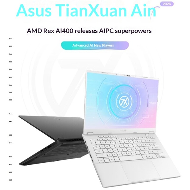 As Us Tianxuan TUF Gaming Air 2026 14-inch AMD 165Hz SSD AI All-in-One Lightweight Gaming Laptop