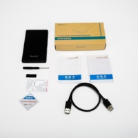 Kotak Hard Drive SHUOLE 2.5 Inch 5Gbps SATA ke USB 3.0, Enclosure Hard Disk Mendukung 4TB UASP, HDD Eksternal Mobile