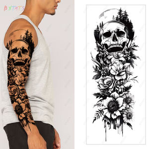 Conception tribale d'autocollant de <span class=keywords><strong>tatouage</strong></span> temporaire de bras complet de longue durée et sûre pour le <span class=keywords><strong>tatouage</strong></span> de corps de main et de douille des hommes - Product Image 6