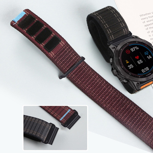 <span class=keywords><strong>Correa</strong></span> de Reloj de Nailon de Repuesto Compatible con Relojes Inteligentes <span class=keywords><strong>Garmin</strong></span> Fenix <span class=keywords><strong>Tactix</strong></span>, Bandas de 22 mm y 26 mm - Product Image 3