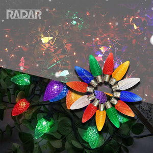 Guirlandes lumineuses <span class=keywords><strong>de</strong></span> Noël en plastique LED C9 RGBW <span class=keywords><strong>blanc</strong></span> chaud 10m pour l'intérieur/l'extérieur, pour les fêtes <span class=keywords><strong>et</strong></span> la décoration <span class=keywords><strong>de</strong></span> la maison - Product Image 2