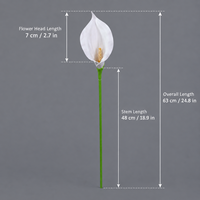 Fleurs artificielles en PU de type calla pour la décoration de mariage, arrangement floral, bouquet de mariée