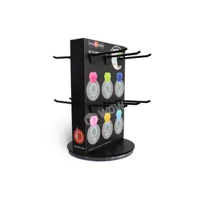 Custom Counter Roterende Accessoires Display Karton Display Teller Met Haken Voor Retail Display