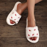 Nouveaux produits explosifs : Pantoufles plates à semelle EVA pour femmes, doublure en peluche, pantoufles mignonnes pour filles, avec vente en gros de nouvelles technologies