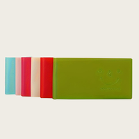Logo personnalisé conçu A7 2.36*4.33 pouces longue bande en cuir cahier Portable mémo petit journal pour le travail école imprimé cadeau