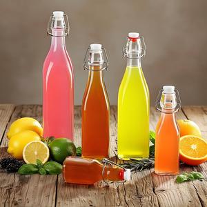 Bouteilles <span class=keywords><strong>en</strong></span> <span class=keywords><strong>verre</strong></span> rondes à bouchon basculant de 250 ml, 500 ml, 750 ml, 1000 ml pour <span class=keywords><strong>eau</strong></span> minérale et <span class=keywords><strong>eau</strong></span> gazeuse, traitement de <span class=keywords><strong>surface</strong></span> par estampage à chaud, vente <span class=keywords><strong>en</strong></span> gros - Product Image 6