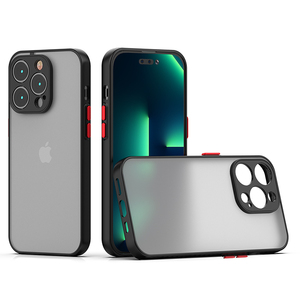 Cho Iphone 15 Pro Max/15 Pro/15 Matte Khói Cover Quay Lại Mờ Mềm TPU Và Cứng PC Điện Thoại Di Động Trường Hợp - Product Image 5