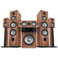 Système Home Cinéma 5.1 en Bois avec Son Surround et Fonction Karaoké - Offre Spéciale