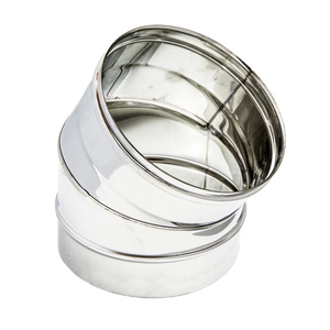 Coude à 75 degrés, fabriqué en Italie, diamètre de 80 à 180 mm, épaisseur de 0,5 mm, pour systèmes de chauffage résidentiels et commerciaux - Product Image 1