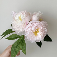 Bunga Peony Buatan dari Sutra Organza untuk Dekorasi Meja Ruang Tamu Kamar Tidur Gaya Modern Bunga Palsu Tahan Lama.