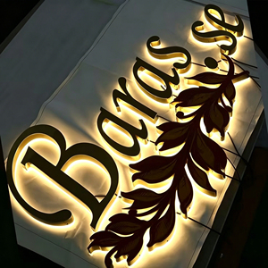 Customized 3D metal backlit <b>illuminated</b> letters, LED <b>illuminated</b> letters, customized logos, LED <b>illuminated</b> signs - Product Image 1