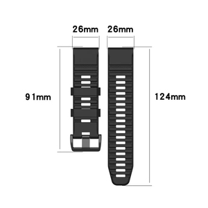 Correas de Repuesto para Reloj Inteligente Deportivo BEEFLYPOWER Quickfit de 22 mm y 26 mm, Correa de Silicona Suave para Reloj Garmin 6 - Product Image 4
