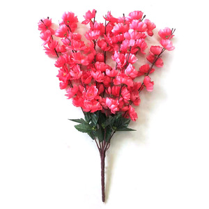 Rama Artificial de Flor de Durazno para Decoración de Bodas, 55cm, Flor de Seda, Pieza Individual, Estilo Rústico Juvenil - Product Image 1