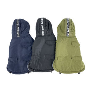 Köpekler için sıcak satış lüks kış ceket en çok satan Modern tarzı rüzgar geçirmez açık evcil giysi katı desen - Product Image 3