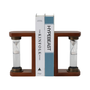 Fermalibri Decorativi a Clessidra per Arredamento Libreria, Eleganti Fermalibri Moderni, Accessori per Scaffali e Ufficio - Product Image 2