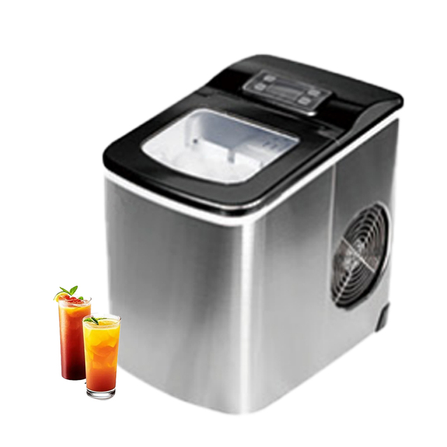 2 Sizes Bullet Ice Cubes for Home Kitchen Office Bar for Household Car Hotel Use Portable Self-Cleaning Countertop Ice Maker