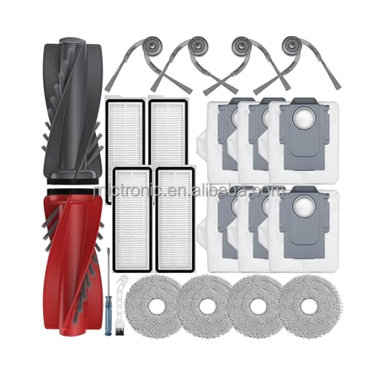 Replacement Accessories Kit for Roborock Saros 10R/G20s Ultra Robot Vacuum Cleaner Part Main Side Brush HEPA Filter Dust Bag Mop