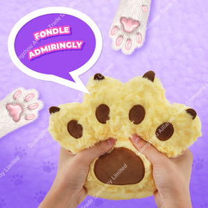 مخصص 22 قط شكل باو ألعاب قطيفة 3 ألوان ظريفة إبداعية محشوة باو ألعاب فريدة لمخلب القط من القطيفة ألعاب القط وسادة رمي اليد - Product Image 6