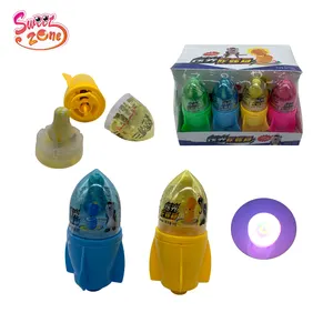 Rocket Toy Light Kreisel Toy Nippel Lollipop Hard Candy