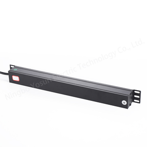 PDU Rack presa di montaggio <span class=keywords><strong>6</strong></span> prese di alimentazione striscia di protezione contro le sovratensioni 1U cavo di alimentazione PDU presa - Product Image 2