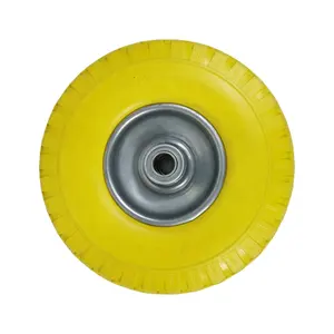 Ruedas de plástico para carretilla, rueda de espuma sintética sin aire, SS, 254mm, 10 pulgadas