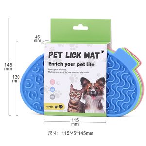 สินค้ามาใหม่ จานอาหารสัตว์เลี้ยงแบบวงกลมกันลื่นพร้อมจุกดูด  แผ่นรองเลียซิลิโคนแบบกำหนดเองสำหรับสุนัขและแมว ช่วยให้กินช้าลง - Product Image 5