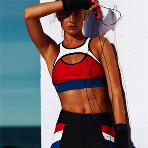 Caída de la venta caliente de la nueva moda de mujer <span class=keywords><strong>ortograf</strong></span>ía yoga deportes traje de yoga conjunto - Product Image 4