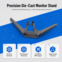 Support de moniteur sur mesure en alliage d'aluminium moulé sous pression, support d'écran TV, fabrication OEM