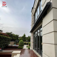 Auvents rétractables motorisés à cadre en aluminium avec éclairage LED, auvent imperméable pour balcon, auvent pour patio, abri de voiture, parking