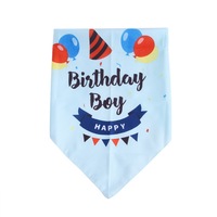 Vente en Gros de Triangle Mignon Accessoires pour Animaux de Compagnie Écharpe de Cou d'Anniversaire en Coton Bavoir pour Chiens et Chats Halloween Bijoux Imprimés pour Animaux de Compagnie