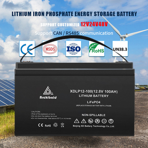 แบตเตอรี่ลิเธียม Archibald New Design 12V 100Ah Lifepo4 สำหรับระบบกักเก็บพลังงานแสงอาทิตย์ มีสินค้าในสต็อกจำนวนมาก - Product Image 3